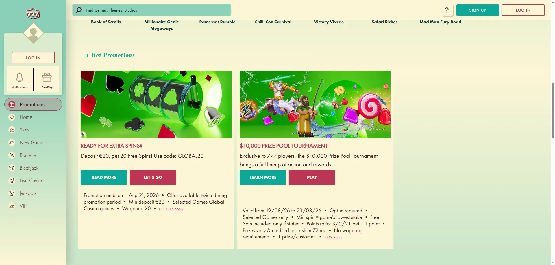 777 Casino welcome bonus up to 16000 euros plus 350 free spins