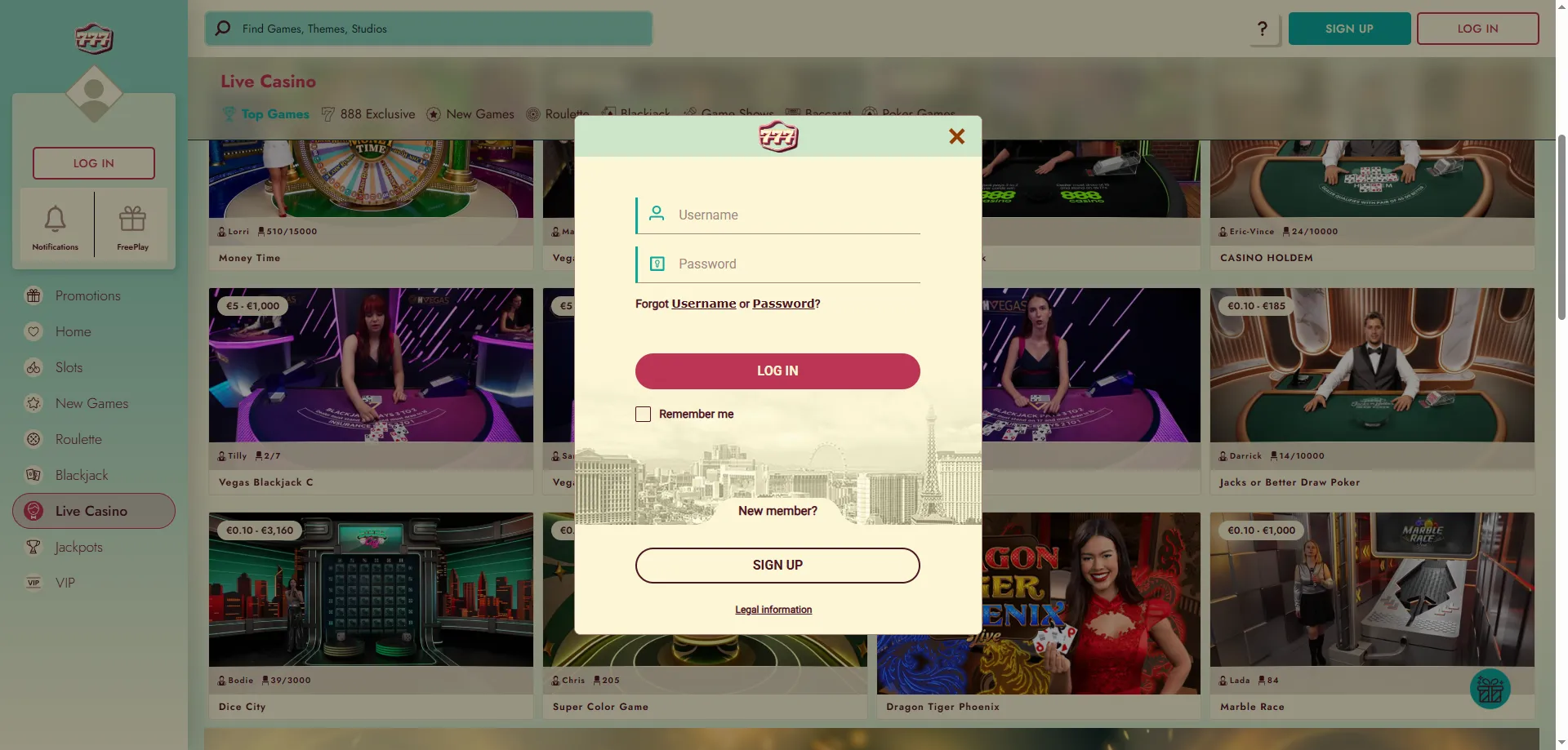 777 Casino account dashboard showing bonus balance and wagering progress